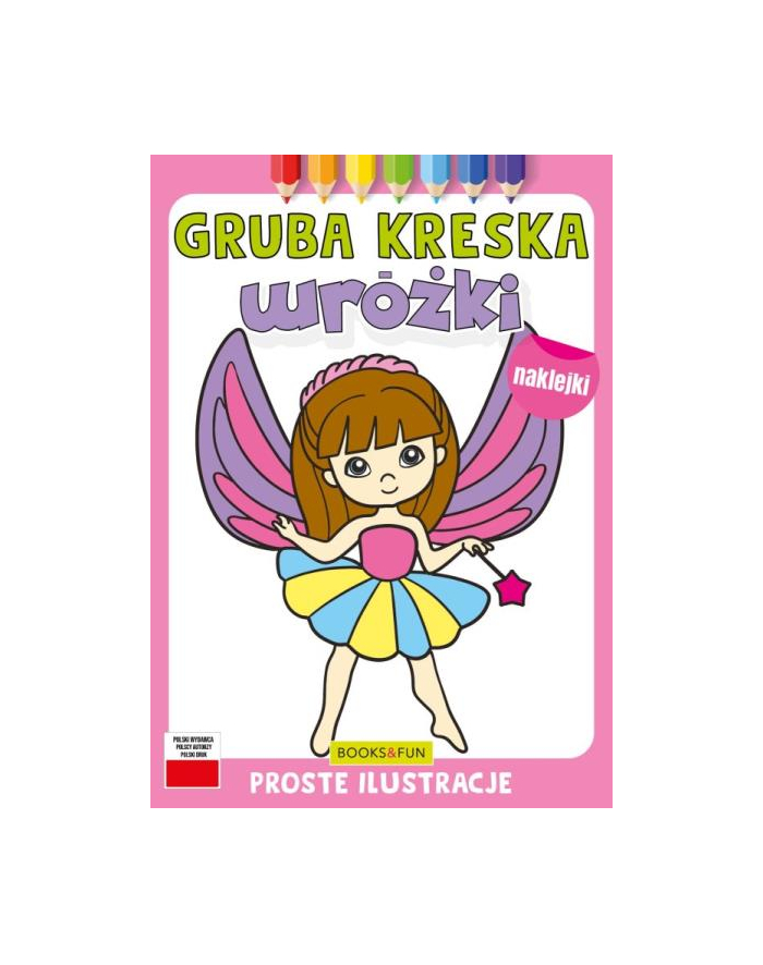 booksandfun Kolorowanka Gruba kreska Wróżki. Books and fun główny