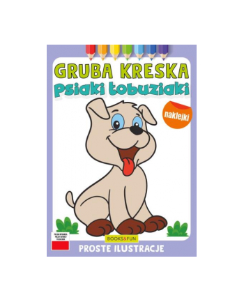 booksandfun Kolorowanka Gruba kreska Psiaki łobuziaki. Books and fun