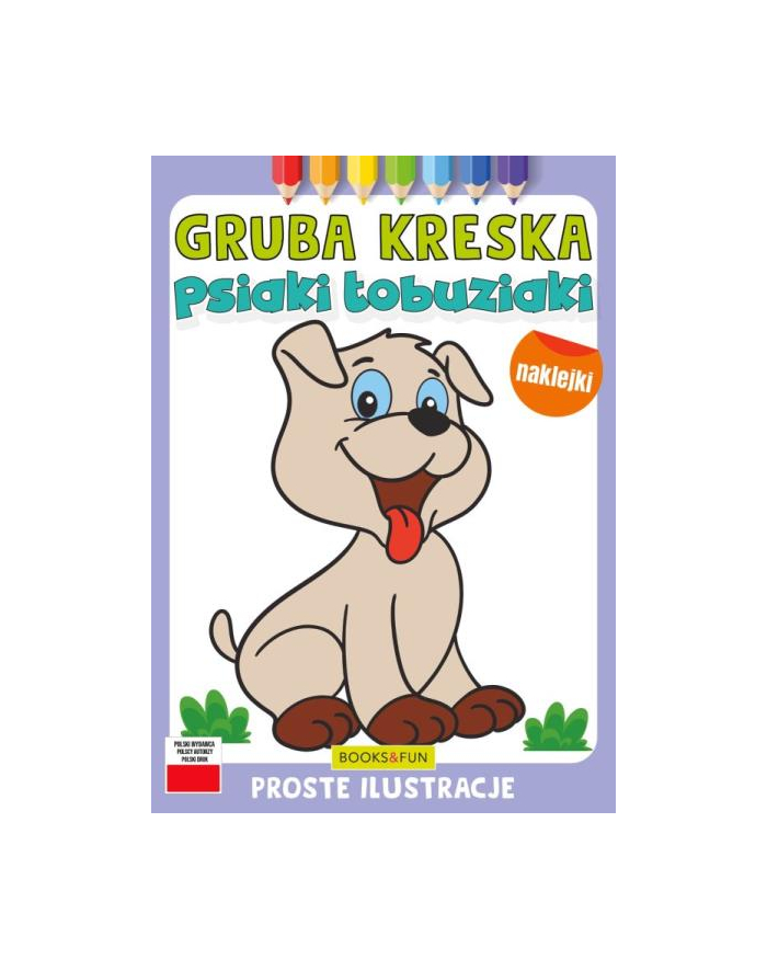 booksandfun Kolorowanka Gruba kreska Psiaki łobuziaki. Books and fun główny