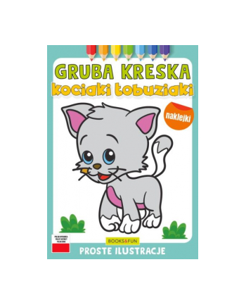 booksandfun Kolorowanka Gruba kreska Kociaki łobuziaki. Books and fun
