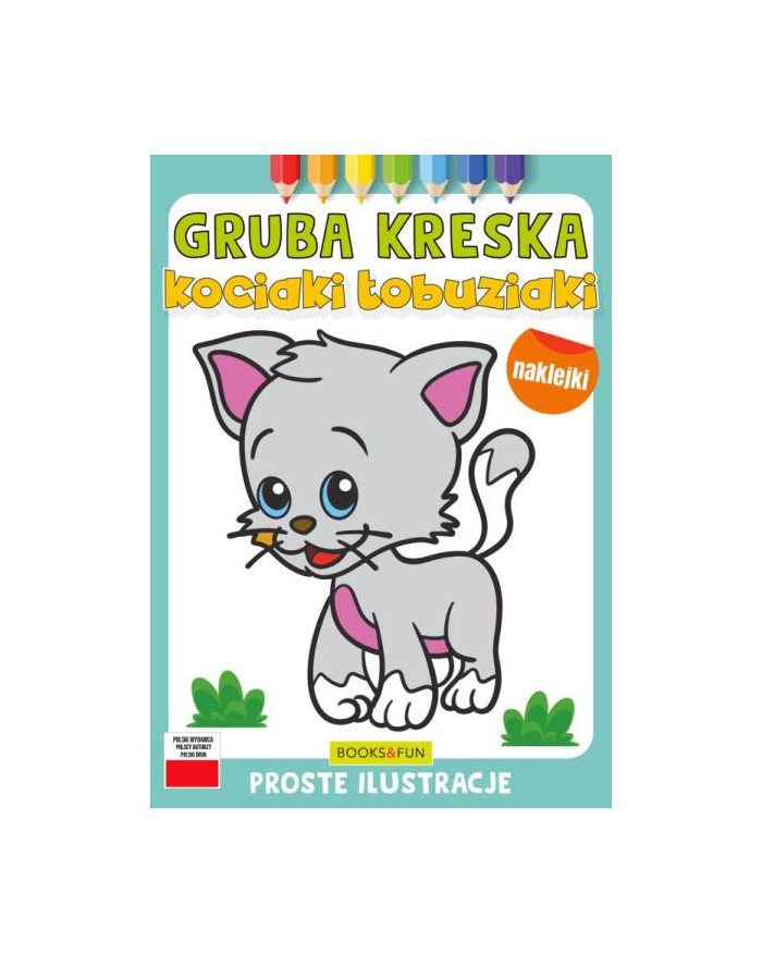 booksandfun Kolorowanka Gruba kreska Kociaki łobuziaki. Books and fun główny