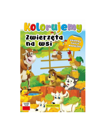 booksandfun Kolorowanka Kolorujemy zwierzęta na wsi. Books and fun