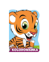 booksandfun Kolorowanka wykrojnik Tygrysek. Books and fun - nr 1