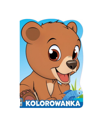 booksandfun Kolorowanka wykrojnik Miś. Books and fun