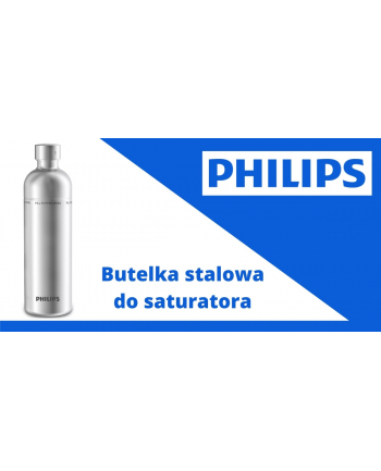 philips Metalowa Butelka do saturatora inox ADD917STT/10