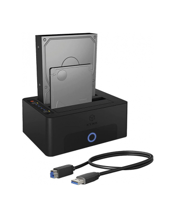 icybox Stacja dokująca/klonująca IB-1232CL-U3 2x2,5' lub 3,5'  SATA HDD, UASP ' SATA III ( 6GBits/s )