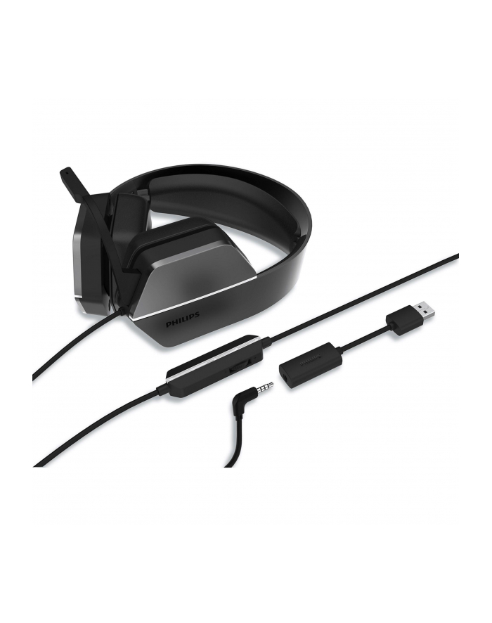PHILIPS TAG4106BK Gaming Headset 3.5mm + USB Audio Adapter Wired DTS 2.0 główny