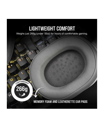 corsair Zestaw słuchawkowy bezprzewodowy HS55 biały nr 1