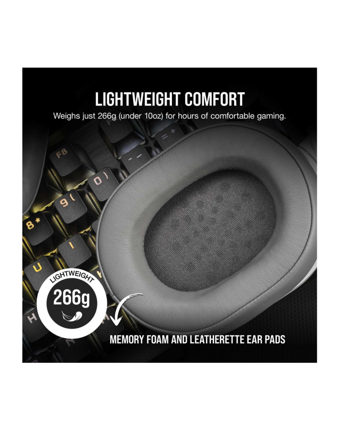 corsair Zestaw słuchawkowy bezprzewodowy HS55 biały główny