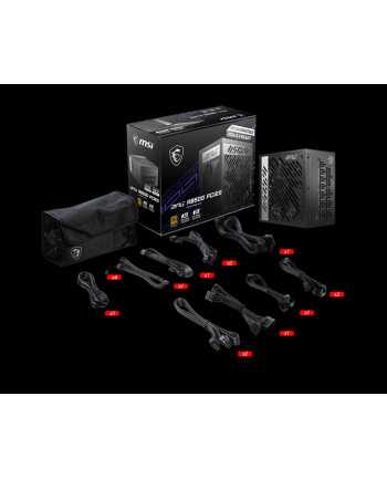 msi Zasilacz MPG A850G PCIE5 850W 80PLUS GOLD F.MODULAR