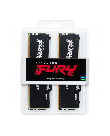 kingston Pamięć DDR5 Fury Beast Black RGB  16GB(2* 8GB)/5200  CL36 EXPO