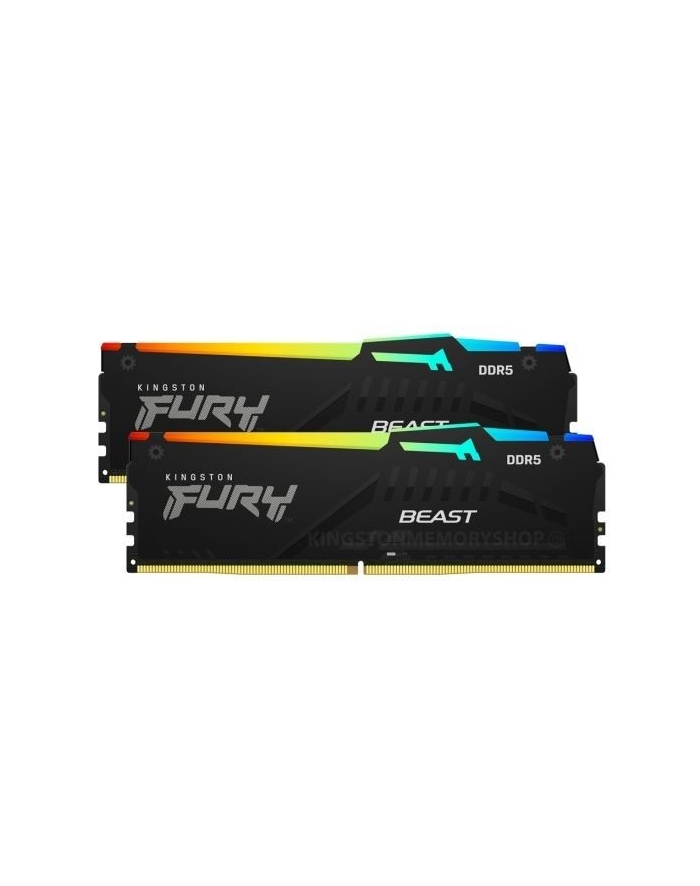 kingston Pamięć DDR5 Fury Beast Black RGB  16GB(2* 8GB)/5200  CL36 EXPO główny