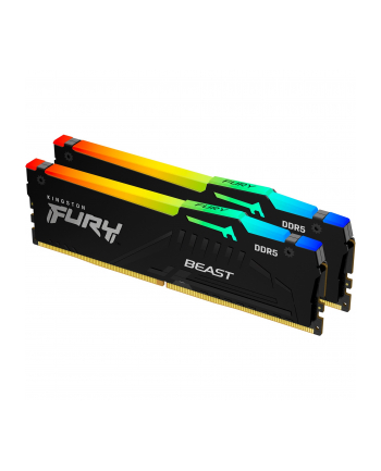 kingston Pamięć DDR5 Fury Beast Black RGB  16GB(2* 8GB)/5600  CL36 EXPO