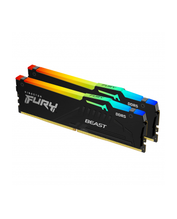 kingston Pamięć DDR5 Fury Beast Black RGB  16GB(2* 8GB)/5600  CL36 EXPO