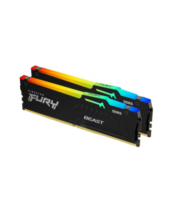 kingston Pamięć DDR5 Fury Beast Black RGB  64GB(2*32GB)/5600  CL36 EXPO