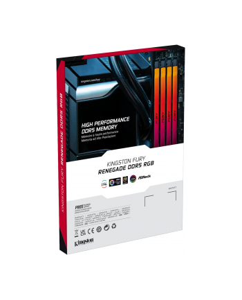 kingston Pamięć DDR5 Fury Renegade RGB  16GB(1*16GB)/6800  CL36