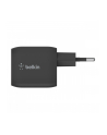 belkin Podwójna ładowarka ścienna 45W  USB-C GAN  z PPS Czarna - nr 1