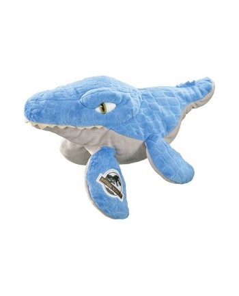 Schmidt Spiele Jurassic World, Mosasaurus, cuddly toy (blue/grey, 29 cm)