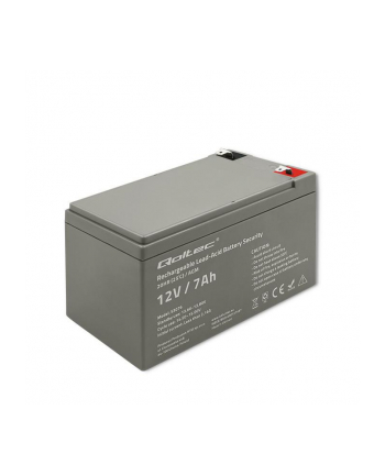 qoltec Akumulator AGM | 12V | 7Ah | max. 105A | Security