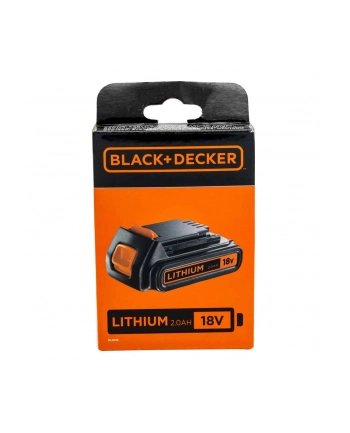 Kolor: CZARNY+decker Black'Decker Slidepack BL2018-XJ 18V 2Ah - battery pack