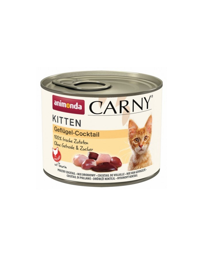 ANIMONDA Carny Kitten smak: koktajl drobiowy 200g główny