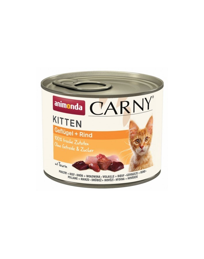 ANIMONDA Carny Kitten smak: drób wołowina 200g główny
