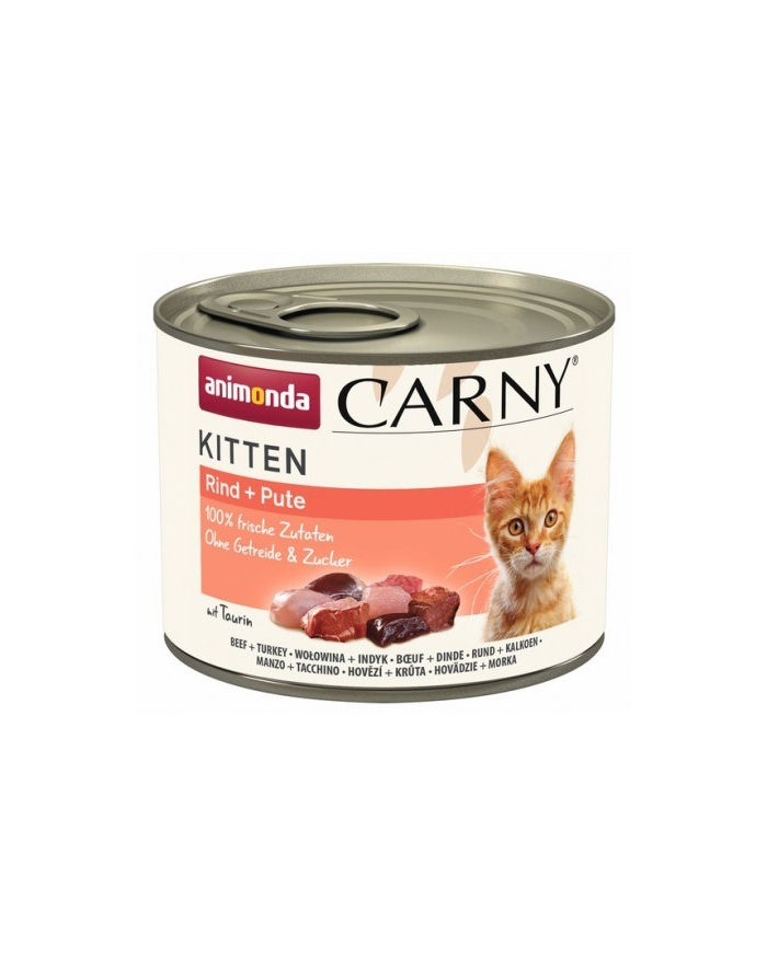 ANIMONDA Carny Kitten smak: wołowina indyk 200g główny