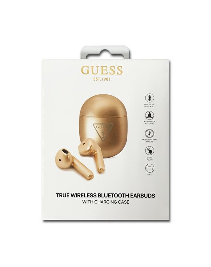 guess Sluchawki Bluetooth TWS GUTWST82TRD Gold główny