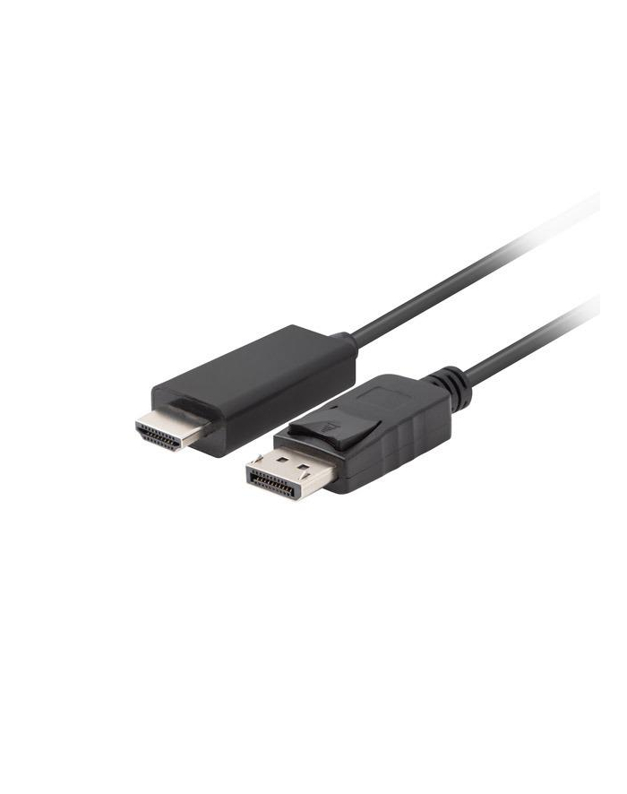 lanberg Kabel DisplayPort (M) V1.1 -> HDMI (M) 1m czarny główny