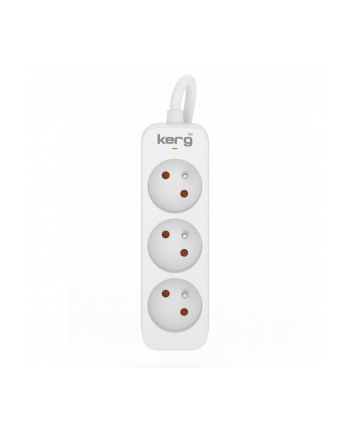 hsk data KERG PRZEDŁUŻACZ KERG M02383 BEZ WYŁACZNIKA-3 GNIAZDA-BIAŁO-SZARY-15M-10A-H05VV-F-3X1 5MM2 M02383