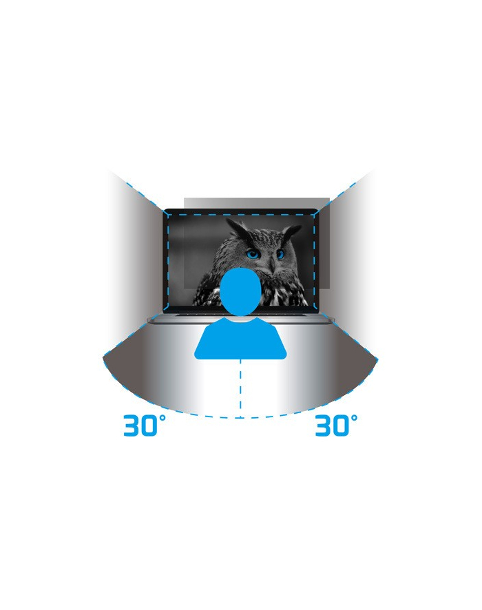 natec Filtr prywatyzujący RODO Owl 15.6 cala 16:9 główny