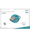 digitus Czytnik kart USB-C, 2-portowy UHS-II SD4.0 TF4.0 High Speed, aluminiowy, Szary - nr 2
