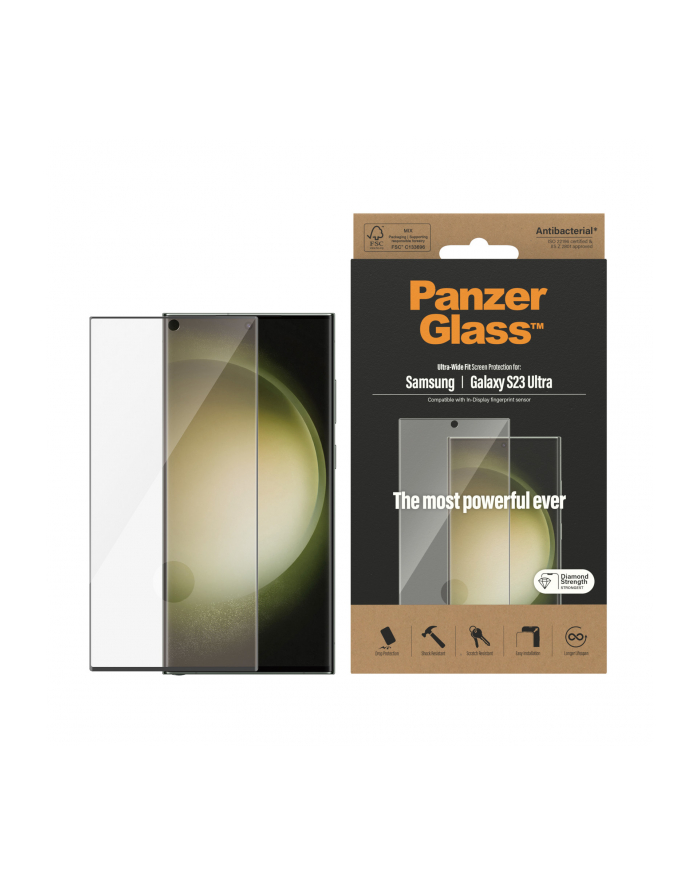 panzerglass Szkło hartowane Ultra-Wide FIT Samsung S23 Ultra S918 główny