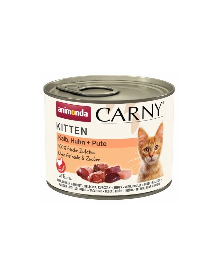 ANIMONDA Carny Kitten cielęcina kurczak indyk 200g główny