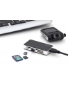 digitus Czytnik kart 5-portowy USB 3.0 SuperSpeed, All-in-one, Czarno-srebrny - nr 23