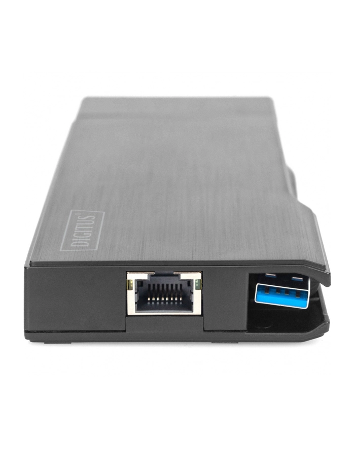 digitus Stacja dokująca USB 3.0 Typ A 7-portów, 4K 30Hz, HDMI, VGA, 2x USB 3.0, SD microSD, RJ45 główny