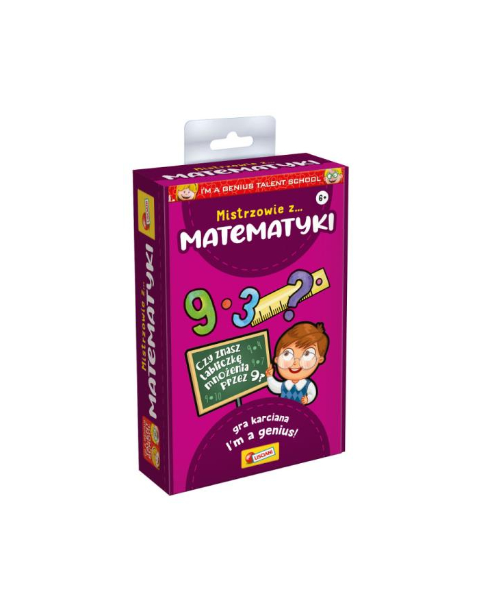 lisciani giochi I'm a Genius Talent School Mistrzowie z matematyki - edukacyjna gra karciana PL92284 główny