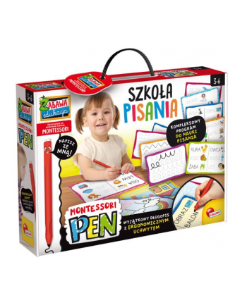 lisciani giochi Montessori Szkoła pisania z 18 tabliczkami i długopisem PL97081 LISCIANI