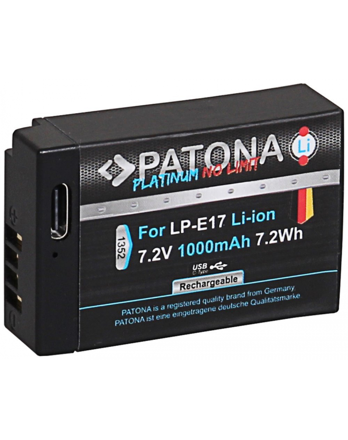 Akumulator Patona Platinum LP-E17 z USB-C do Canona główny