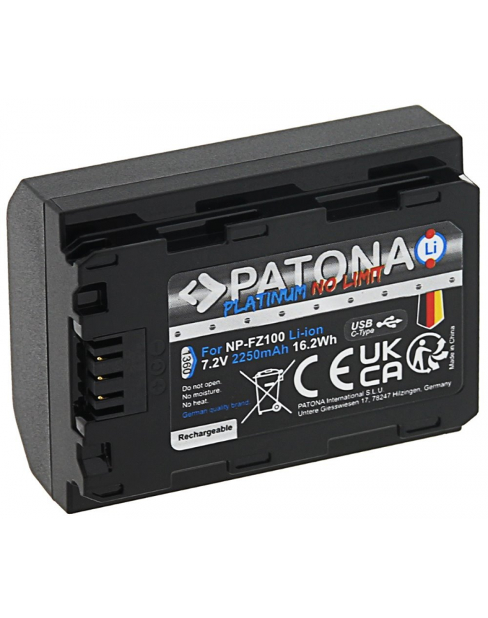 Akumulator Patona Platinum  NP-FZ100 z USB-C do Sony główny