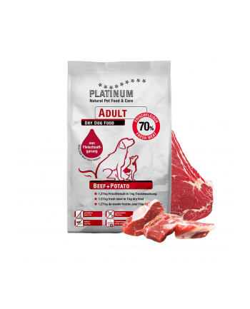 Platinum Beef Potato 15kg  karma sucha dla psów