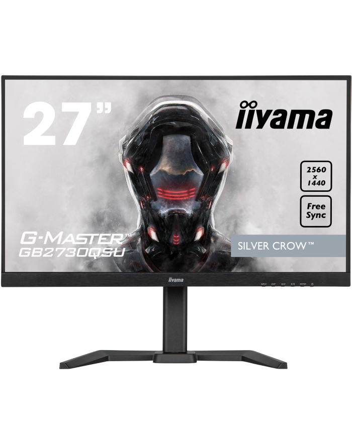 iiyama Monitor 27 cali GB2730QSU-B5 WQHD,HDMI,DP,DVI,USB3.0,75Hz,HAS(150mm) główny
