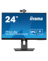 iiyama Monitor 23.8 cala XUB2490HSUC-B5 IPS,FHD,CAM,MIC,HDMI,DP,HAS(150mm) - nr 100