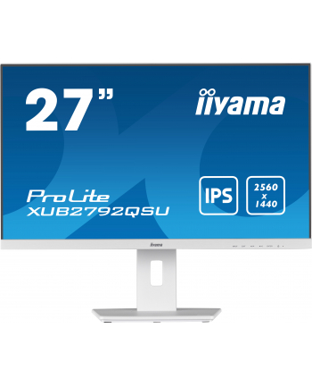 iiyama Monitor 27 cali 'XUB2792QSU-W5 IPS,WQHD,HDMI,DP,DVI,HAS(150mm),biały