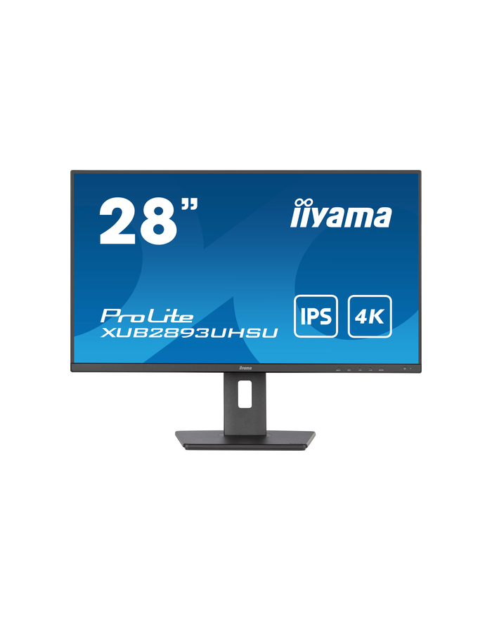iiyama Monitor 28 cali XUB2893UHSU-B5,IPS,4K,HDMI,DP,2x2W,HAS(150mm) główny