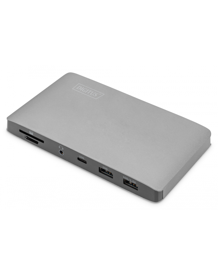 digitus Stacja dokująca USB Typ C 11-portów z Thunderbolt 3, 8K 30Hz, PD 3.0, RJ45, Aluminiowa główny
