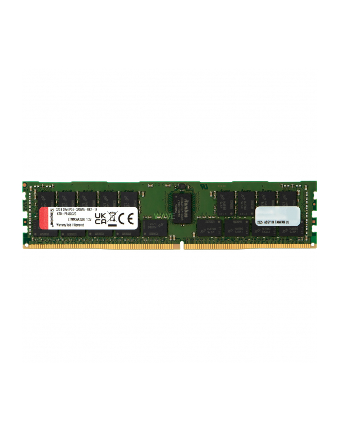 Pamięć Kingston dedykowana do Dell 32GB DDR4-3200Mhz Reg ECC Module główny