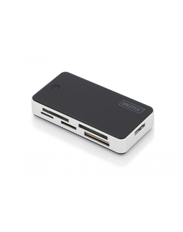 digitus Czytnik kart 5-portowy USB 3.0 SuperSpeed, All-in-one, Czarno-srebrny główny