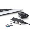 digitus Czytnik kart 5-portowy USB 3.0 SuperSpeed, All-in-one, Czarno-srebrny - nr 23