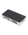 digitus Czytnik kart 5-portowy USB 3.0 SuperSpeed, All-in-one, Czarno-srebrny - nr 33